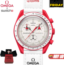 🎁GRATIS! OMEGAXSWATCH/MoonSwatch Misión Mercurio/Red🔥