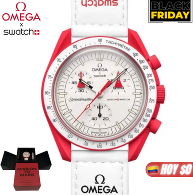 🎁GRATIS! OMEGAXSWATCH/MoonSwatch Misión Mercurio/Red🔥