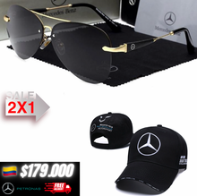 🚨2X1.MERCEDES BENZ LENTES DE SOL+GORRA F1🏁/CLIENTES