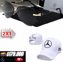🚨2X1.MERCEDES BENZ LENTES DE SOL+GORRA F1🏁/CLIENTES